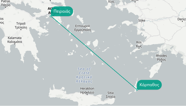 peiraias karpathos map