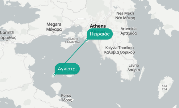 piraias agistri map