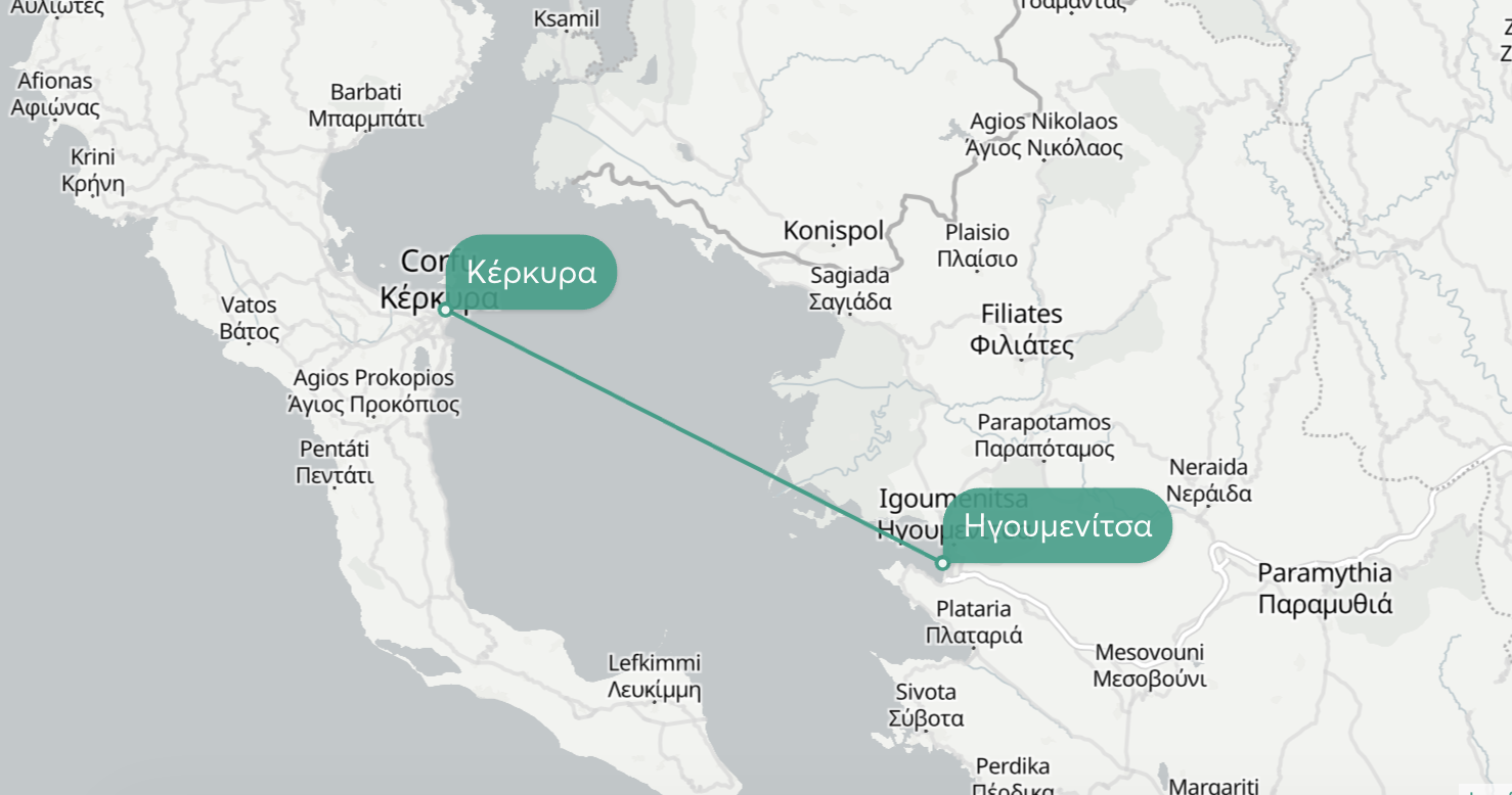 corfu port to igoumenitsa